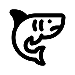 shark line icon