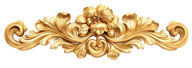 Ornate Gold Relief Design