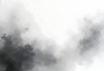 Black and White Abstract Watercolor Texture Background &ndash; Grayscale Ink Wash with Cloudy Blotches and Subtle Paper Texture &ndash; High-Resolution Hand-Painted Art