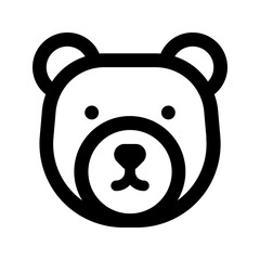 bear line icon