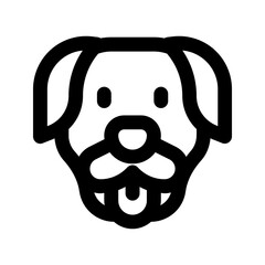 dog line icon