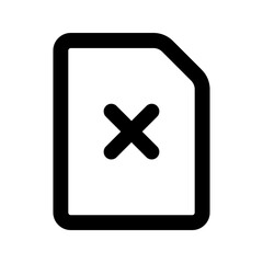 Obraz premium error line icon