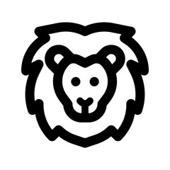 lion line icon
