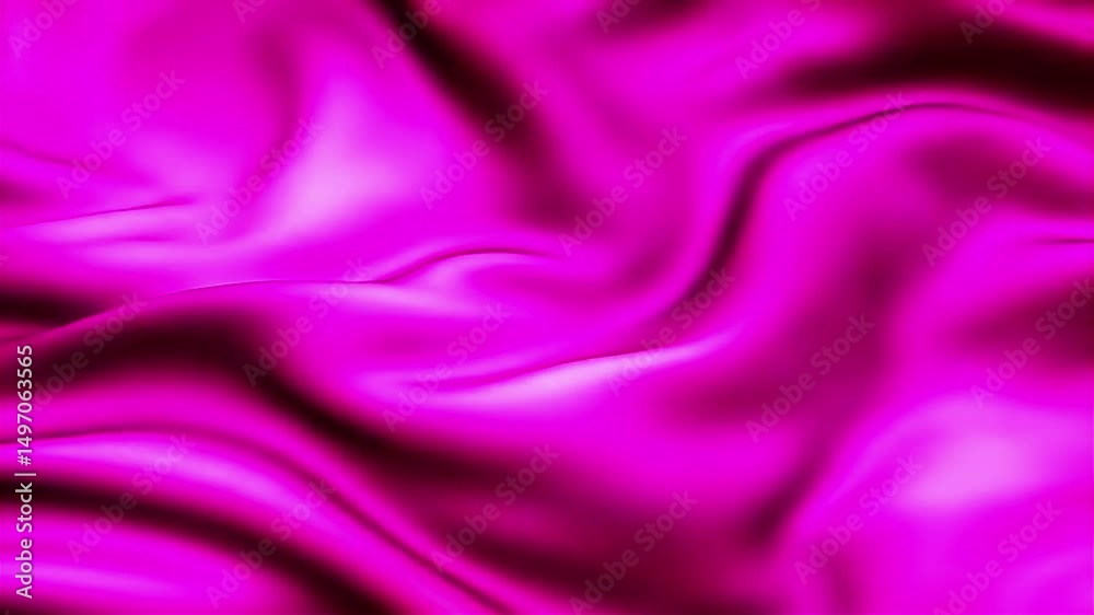 Aufkleber abstract magenta silk fabric flowing in gentle waves, creating a smooth and luxurious texture