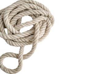 A coil of natural rope