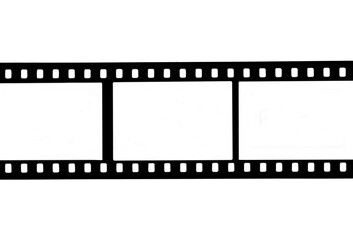 35mm photo film on a transparent background