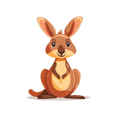 Obraz premium cute cartoon kangaroo.