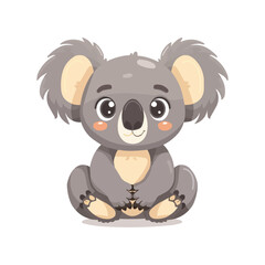 Obraz premium cute cartoon koala