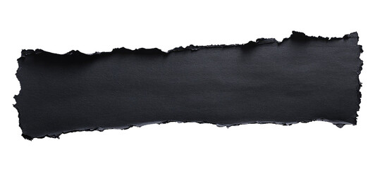 Dark, Torn Strip of Paper