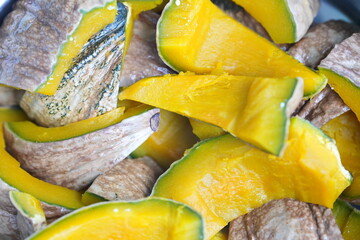 Steamed pumpkin simple, sweet, and naturally beautiful