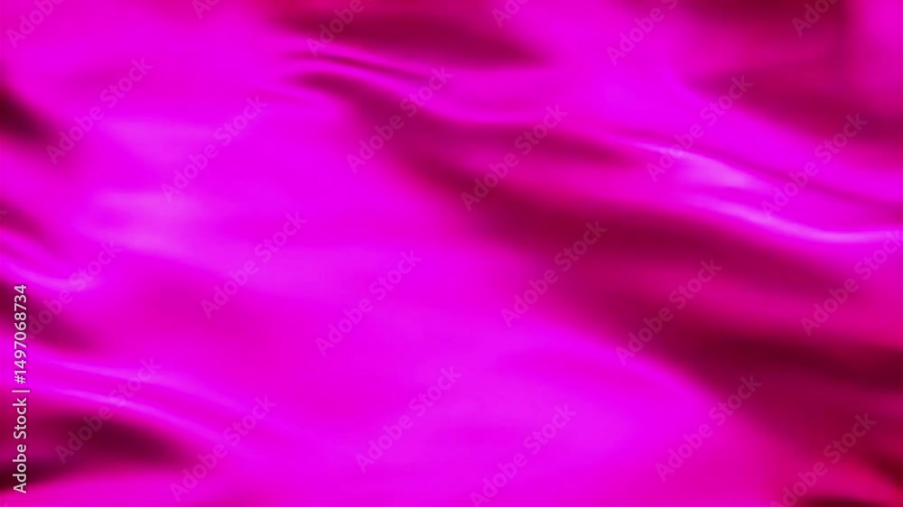 Poster Abstract Magenta Silk Fabric Flowing Gently in a Seamless Loop Animation
