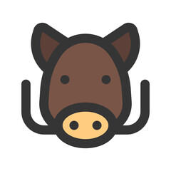 boar line fill icon