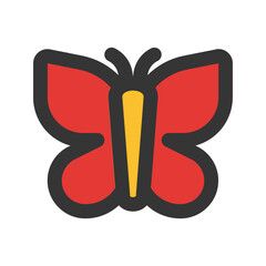 butterfly line fill icon