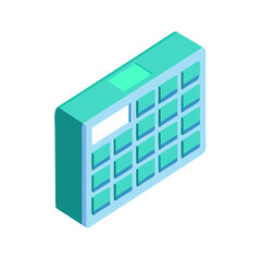 Calculator Isometric View