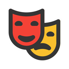 theater line fill icon