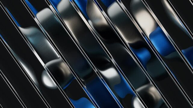 Blue Minimal Fluidity 3D Loop