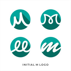 set of letter m logo collection, perfect for business company logo design