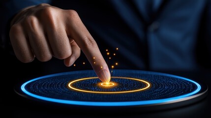 Fingertip Activating Futuristic Interface Technology