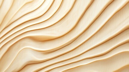 Abstract wooden texture swirling cream beige lines