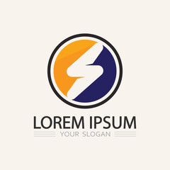 Thunder Electric Flash Icon Logo in Vector Format for Technology, Power, and Energy Brands