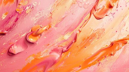 Abstract art, colorful paint strokes, vibrant colors, artistic texture,  background use