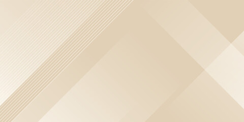 Abstract golden background with white and beige luxury glitter shapes. Golden lines luxury on cream color background. Gold elegant realistic paper cut style 3d. Vector illustration