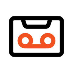 cassete line color icon