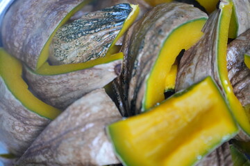 Steamed pumpkin simple, sweet, and naturally beautiful