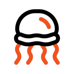 jellyfish line color icon