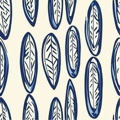  Illustration seamless pattern of Retro surf for poster