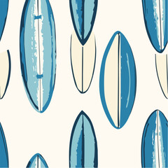  Illustration seamless pattern of Retro surf for poster