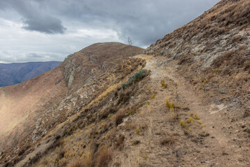 Inca road (Qhapaq Nan) near Tarma town, Peru