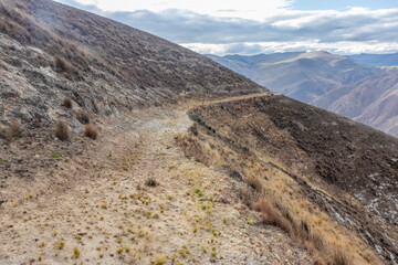 Inca road (Qhapaq Nan) near Tarma town, Peru