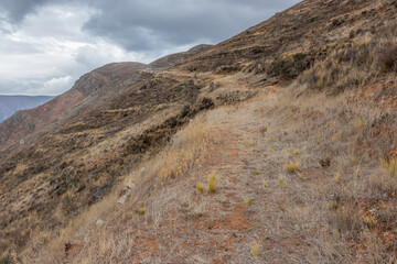 Inca road (Qhapaq Nan) near Tarma town, Peru