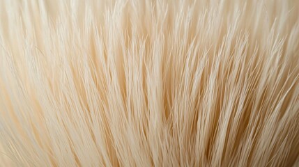 Naklejka premium Close-up of a group of thin, light-colored hair strands. the hair appears to be soft and fluffy, with a light beige color.
