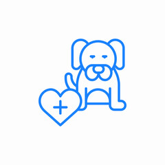pet insurance icon sign vector