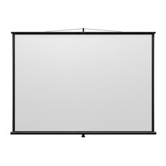 Obraz premium Projection screen mockup isolated on white background