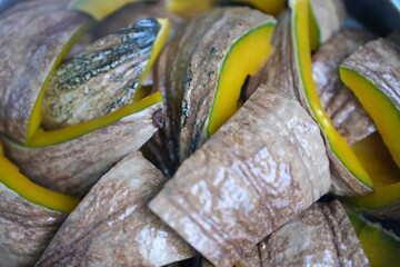 Steamed pumpkin simple, sweet, and naturally beautiful