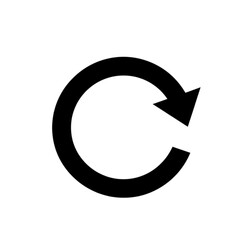 Circular Reload or Refresh Icon in Black