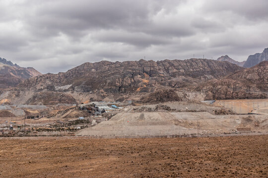 Morococha silver mine in Peru