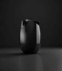 Deep charcoal grey subtly transitioning to jet black, sleek aesthetic, dark, surface