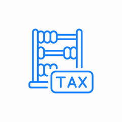 tax calculation icon sign vector