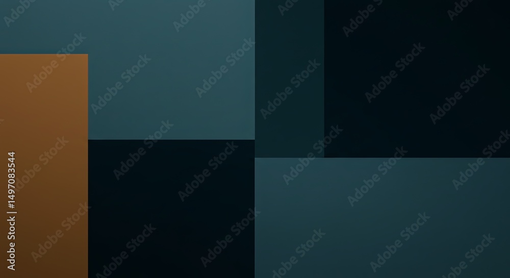 Aufkleber a black and brown patterned background with a blue square in the middle