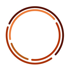 Halftone circular  frames set. Circle  texture isolated on white background. Spotted spray texture. abstract design element