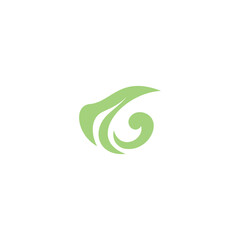 Letter G Leaf Logo Design