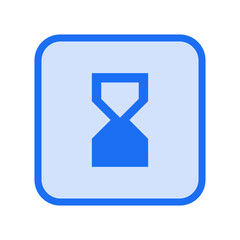 Hourglass Bottom Outlined