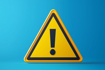Вanger warning sign with exclamation mark on dark background. Vector illustration. Attention sign.