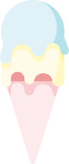 Ice cream cone vector illustration. ice cream icon