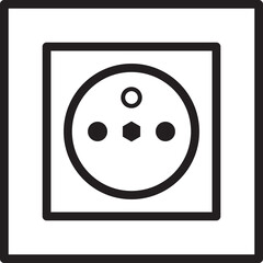 Electrical outlet vector illustration
