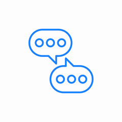 chat bubbles icon sign vector
